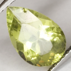 1.80ct Pear Cut Green Peridot 10.46x6.66mm