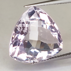 12.67ct Violet Amethyst Trillion Cut 15.97x15.82mm