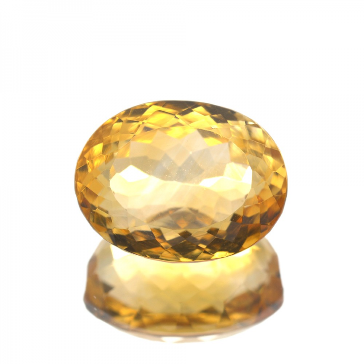 10,91 ct. Citrine Oval Cut