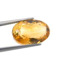 10,91 ct. Citrine Oval Cut