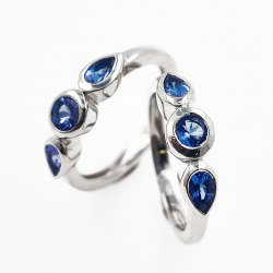 Anello in argento e tanzanite