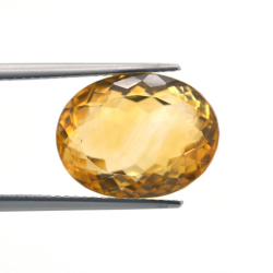 12,29 ct.  Citrin Oval