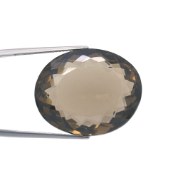 55,27ct Rauchquarz Oval