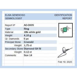 Goldring mit Smaragd und Diamanten