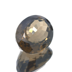 44,88 ct.  Cuarzo Ahumado Ovalada