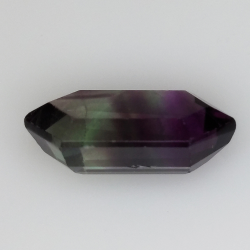 6.53ct Fluorit Blue John Phantasie Schnitt 16.2x8.6mm