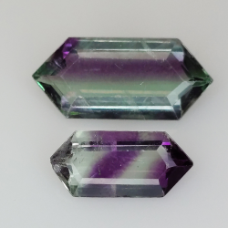 9.04ct Fluorite Blue John fancy cut 18.2x8.3mm