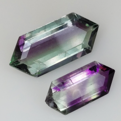 9.04ct Fluorite Blue John fancy cut 18.2x8.3mm