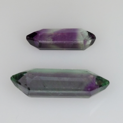 9.04ct Fluorite Blue John fancy cut 18.2x8.3mm