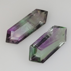 9,97ct Fluorite Blue John fancy cut 19,1x6,3mm