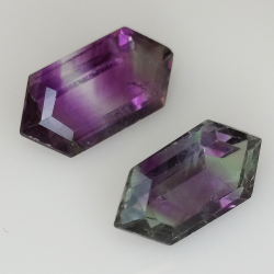 9,90ct Fluorite Blue John fancy cut 15,4x7,8mm