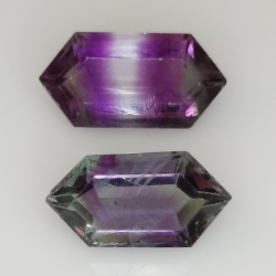 10,72ct Fluorita Blue John Talla Fantasía 18,5x7,3mm