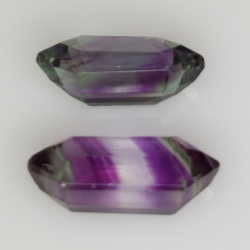 10,72ct Fluorite Blue John fancy cut 18,5x7,3mm