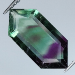 5,55ct Fluorite Blue John Fancy Cut 16,8x8mm