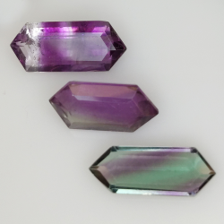 10,20ct Fluorite Blue John Fancy Cut 15,6x6,8mm