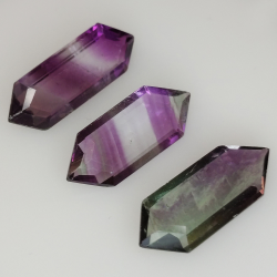 10,26ct Fluorite Blue John Fancy Cut 17,2x6,3mm