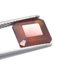 5,72 ct.Hessonite Garnet  Emerald Cut