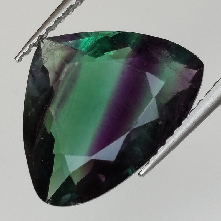 7,03ct Fluorite Blue John Fancy Cut 14,9x11,7mm