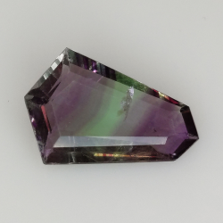 6,64ct Fluorite Blue John Fancy Cut 17,7x12,1mm