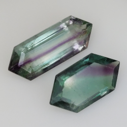 11,33ct Fluorite Blue John fancy cut 19,5x7,5mm