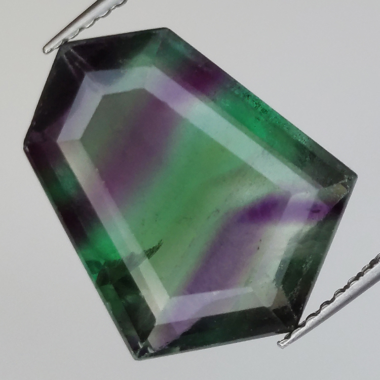 9.67ct Fluorite Blue John Fancy Cut 16,6x13,1mm