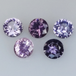 1,25ct Espinela Talla Redonda 3,9-4mm