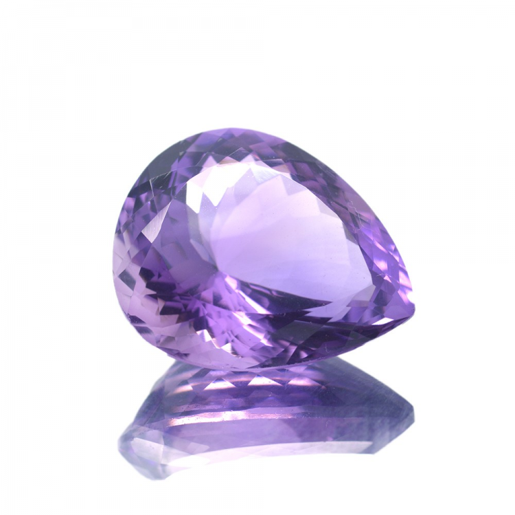 25,92 ct Améthyste Taille Poire 22,80x19,17mm