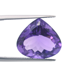 9,97 ct  Amethyst Birne Schnitt 16,84x14,73mm