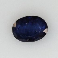 1,21 ct blauer Saphir im Ovalschliff 7x5 mm