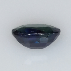 0.99 ct blauer Saphir im Ovalschliff 7x5 mm