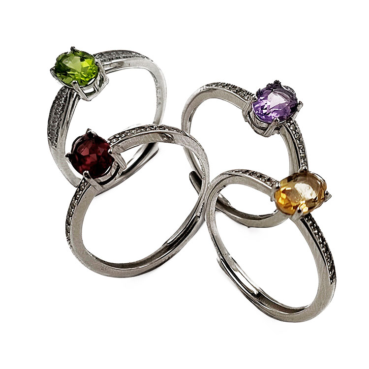 925 silver gemstone ring