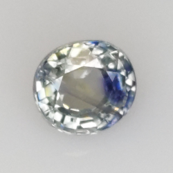 0,90 ct Saphir taille ovale 5,5x5,08 mm