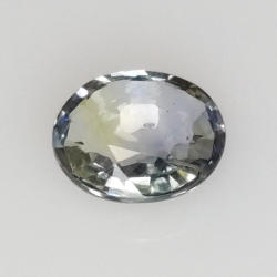 0,85 ct Saphir taille ovale 6,4x5,3 mm