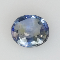 0,85 ct Saphir im Ovalschliff 5,9x5,4 mm