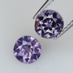 1,27ct Spinello rotondo misura 5,3-5,4mm