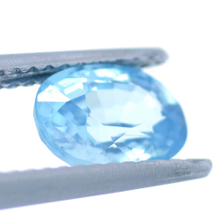 1,78 ct Zircon Bleu Taille Ovale