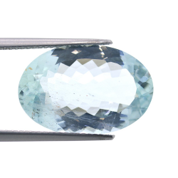 10,56 ct. Acquamarina in Faccettato Smeraldo