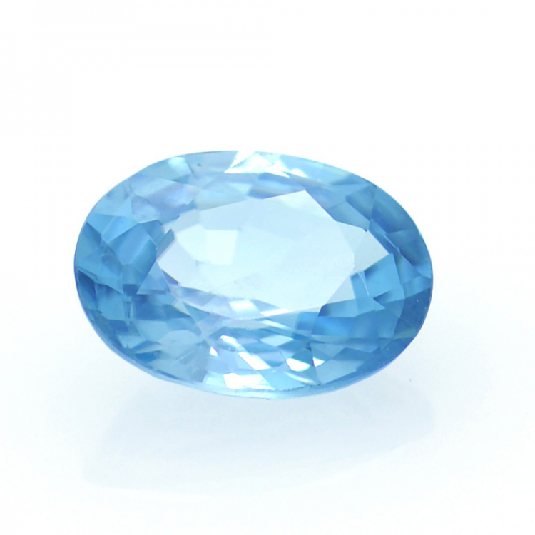 1,70 ct  Blauer Zirkon Oval Schnitt