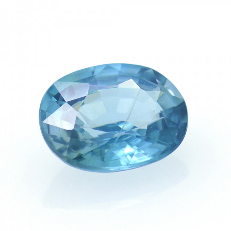 1,88 ct Zircón Azul Talla Ovalada