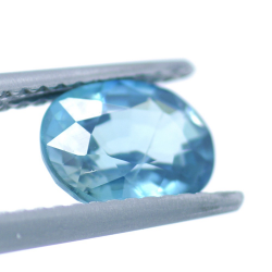 1,88 ct Blauer Zirkon Oval Schnitt