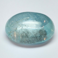 49,63 ct Acquamarina naturale ovale Cabuchon 23,99 x 17,82 x 11,85 mm