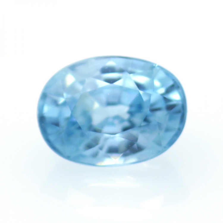  2,16 ct Zircon Bleu Taille Ovale