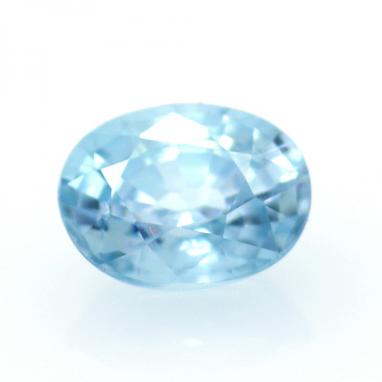 1,99 ct Blauer Zirkon Oval Schnitt