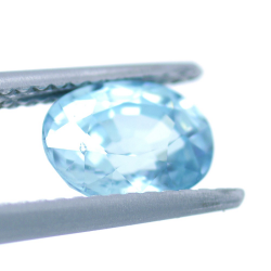 1,99 ct Zircón Azul Talla Ovalada