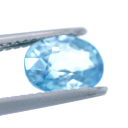 1,76 ct Blauer Zirkon Oval Schnitt