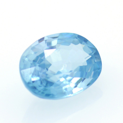 1,76 ct Blauer Zirkon Oval Schnitt