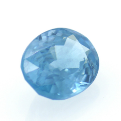 1,95 ct Blauer Zirkon Oval Schnitt