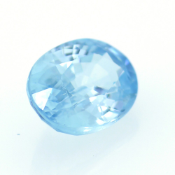 1,92 ct Zircón Azul Talla Ovalada