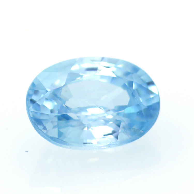 1,92 ct Zircon Bleu Taille Ovale