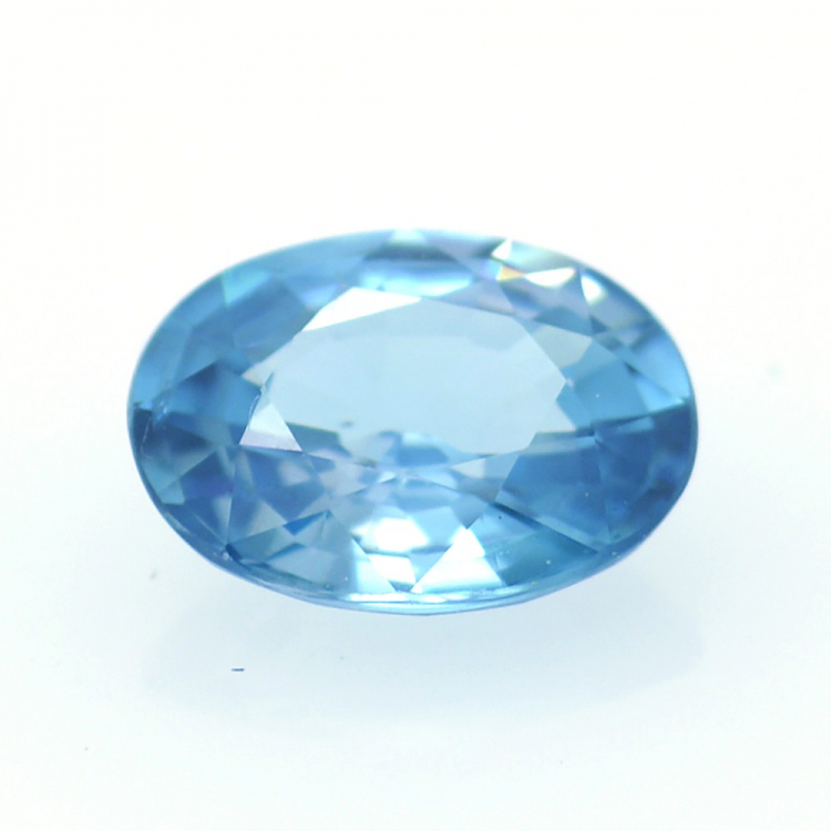 1,65 ct Blue Zircon cut oval